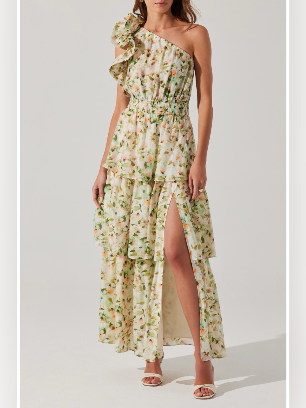 Imelda Floral One-Shoulder Dress
ASTR the Label